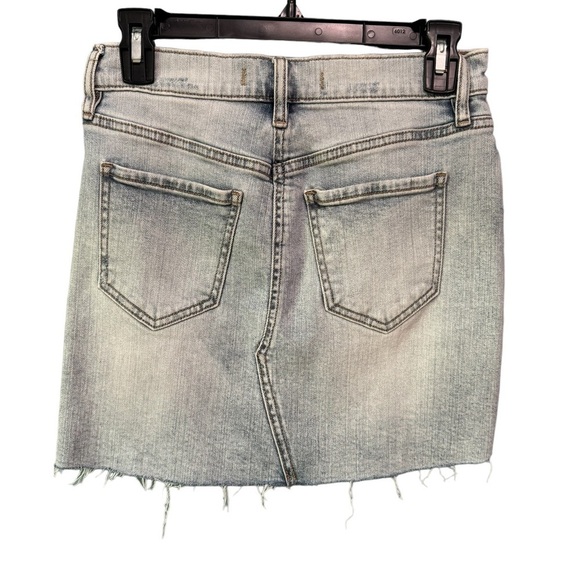 ✨3/$20✨ Eunina Light Wash Blue Alexis High Rise Mini Jean Skirt. Button Fly. XS - Picture 6 of 11